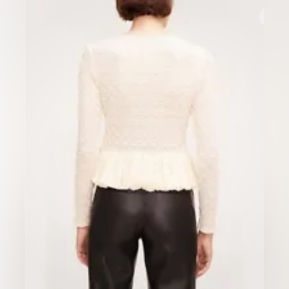 EUC soft yellow lace sweater from Rebecca Taylor - Picture 2 of 12